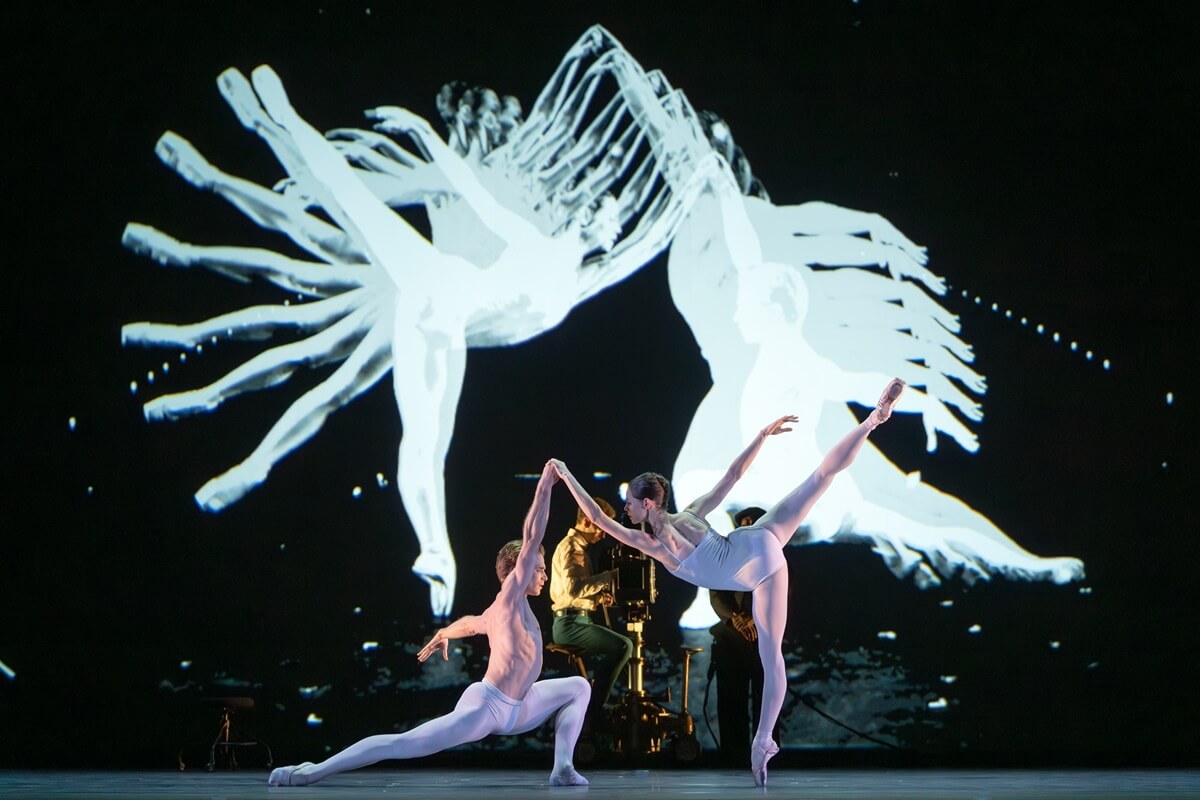 Harrison James and Alexandra MacDonald in The National Ballet of Canada's Frame by Frame (Photo: Karolina Kuras)