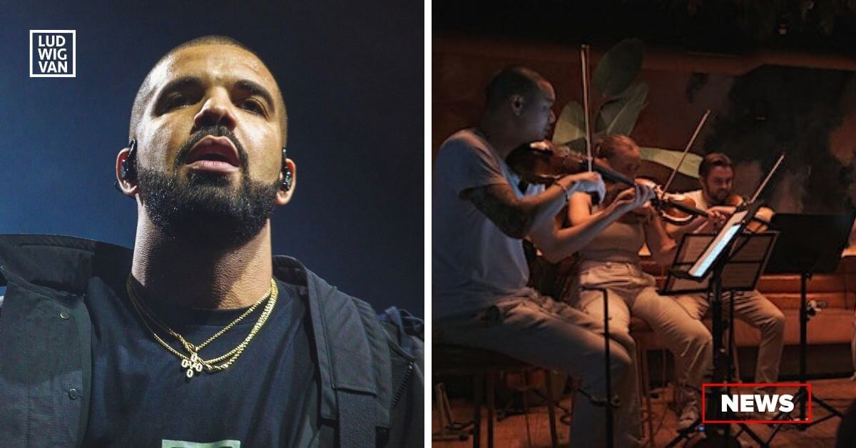 L-R: Drake, August 9, 2016 (Photo: The Come Up Show / CC BY 2.0); Strings From Paris (Photo courtesy of the artists)