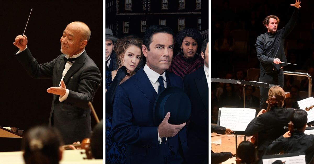 L-R: Joe Hisaishi; Murdoch Mysteries; Simon Rivard conducts the TSYO (Photos courtesy of the TSO)