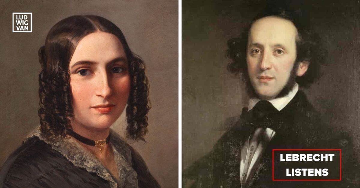 L-R: Fanny Mendelssohn, 1842 (by Moritz Daniel Oppenheim/The Jewish Museum, New York/Public domain); Felix Mendelssohn, 1846 (Photo: Eduard Magnus/Public domain)