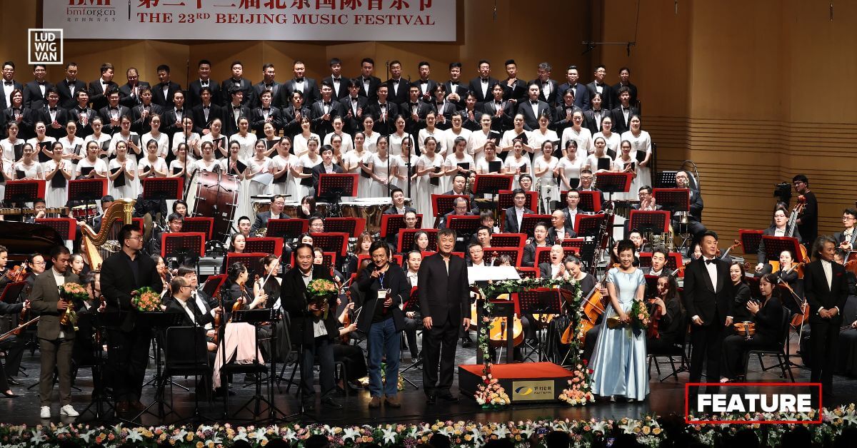 Beijing Music Festival Opening Night 2020, A Symphony for Soprano, Baritone, Chorus & Orchestra by Wuhan composer Ye Zou (Photo courtesy of the BMF)