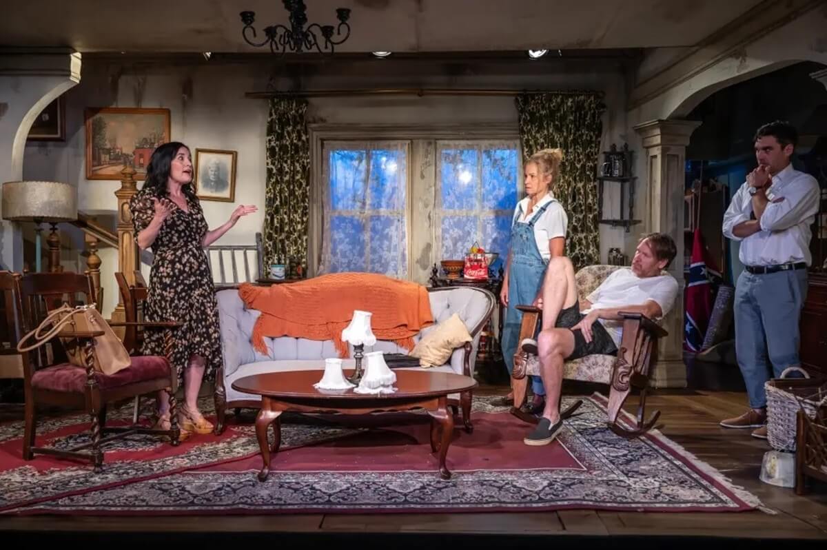 Amy Lee, Raquel Duffy, Andy Trithhardt, and Gray Powell in Coal Mine Theatre's Appropriate (Photo: Dahlia Katz)
