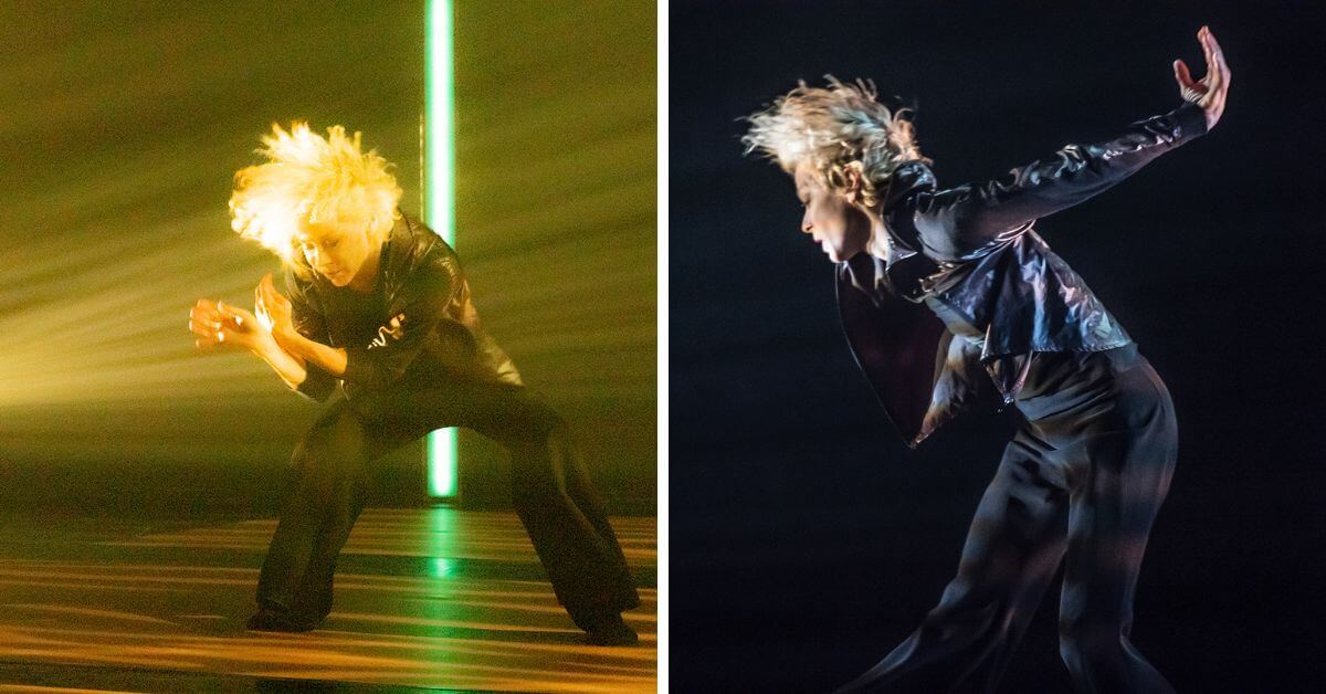 Louise Lecavalier in Stations (Photo: L - Andre Cornellier/R - Dieter Wuschanski)