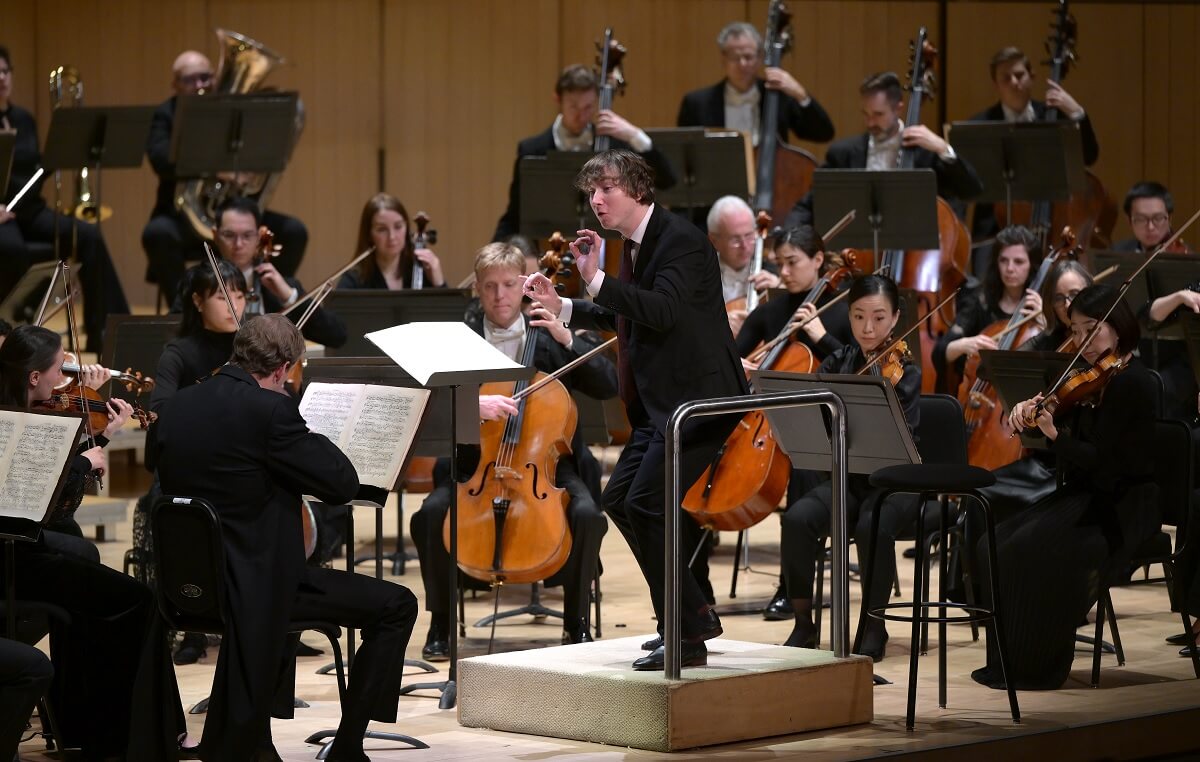 Maxim Emelyanychev conducts the TSO (Photo: Jag Gundu)