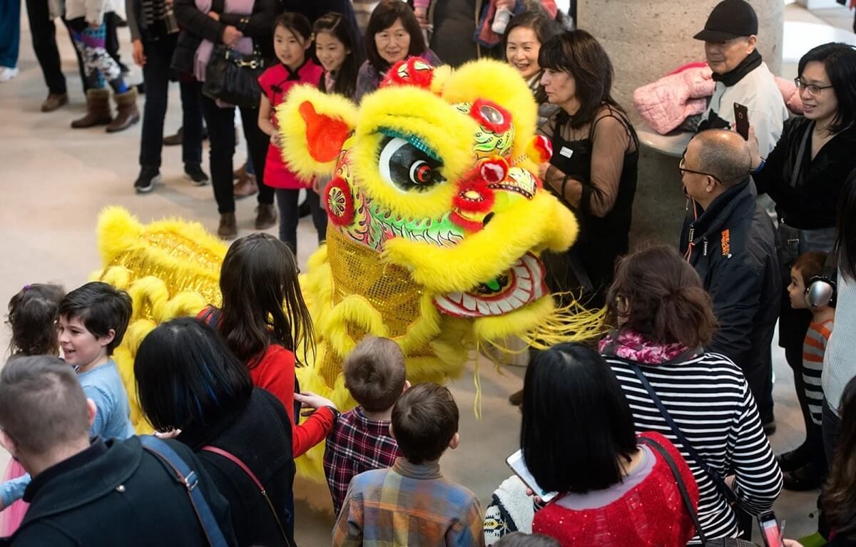 The Lion Dance at TSO's Year of the Dog celebration in 2018 (Photo: Jag Gundu)