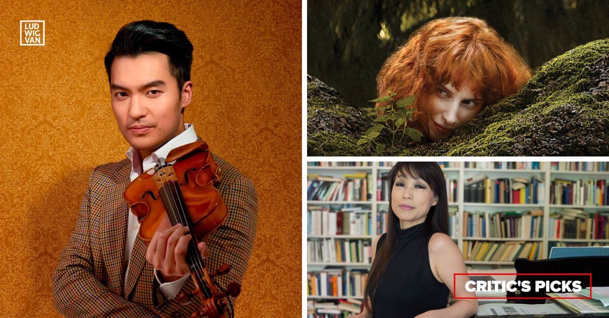 L-R (clockwise): Ray Chen (Photo courtesy of the TSO); Jane Archibald in the COC’s The Cunning Vixen (Photo courtesy of the COC); Unsuk Chin (Photo courtesy of Esprit Orchestra)