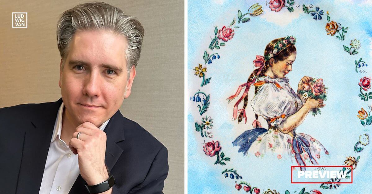 L-R: Dr. John Holland; graphic for The Bartered Bride