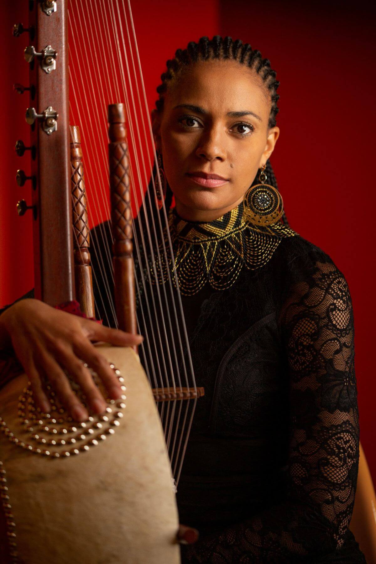 Kora virtuoso and composer Sona Jobarteh (Photo courtesy of the artist)