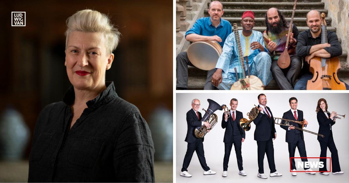 L-R (clockwise): Dame Sara Connolly; Constantinople; the Canadian Brass (All photos courtesy of the artists)