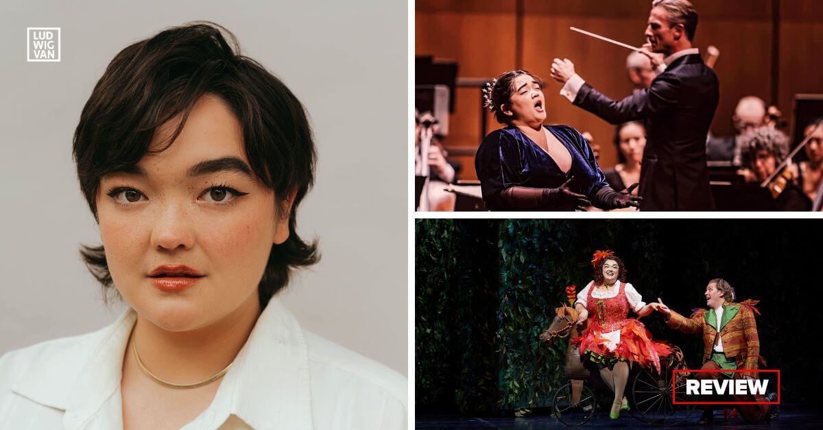 L: Soprano Midori Marsh, (Photo: Gaetz Photography); R: (top) Midori Marsh performs with Alexander Shelley and the National Arts Centre Orchestra; (bottom) Midori Marsh performs with the Canadian Opera Company (Photos courtesy of the artist)