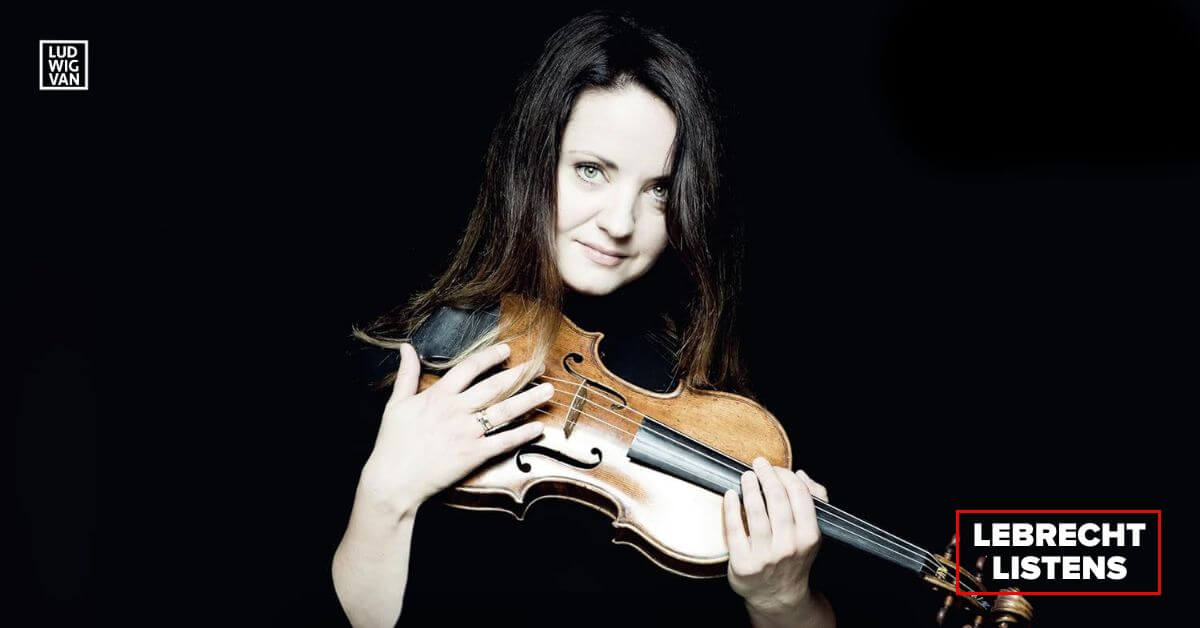 Violinist Baiba Skride (Photo from the album cover, courtesy of Orfeo Records)