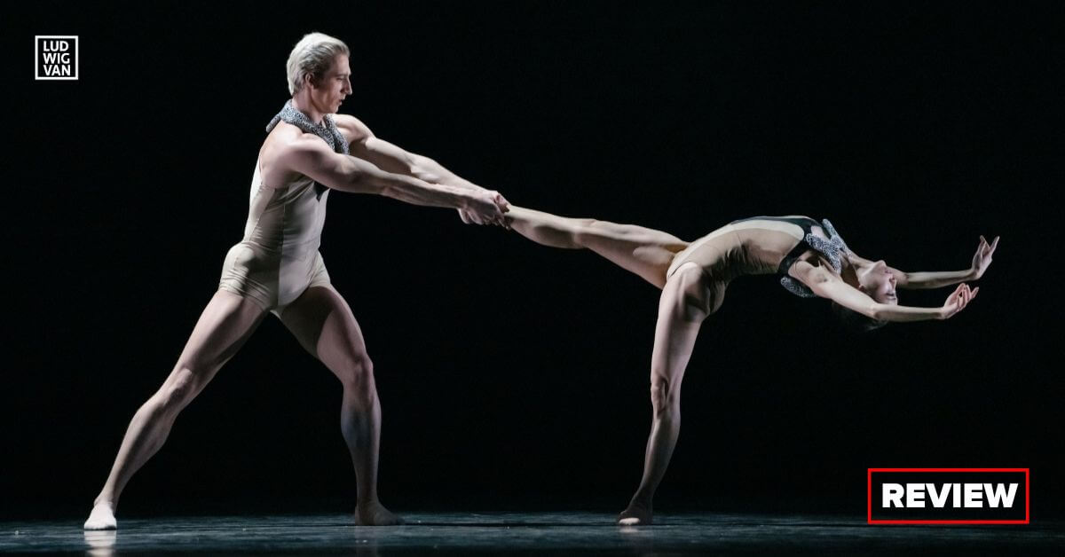 Koto Ishihara and Ben Rudisin in UtopiVerse (Photo: Karolina Kuras/Courtesy of The National Ballet of Canada)