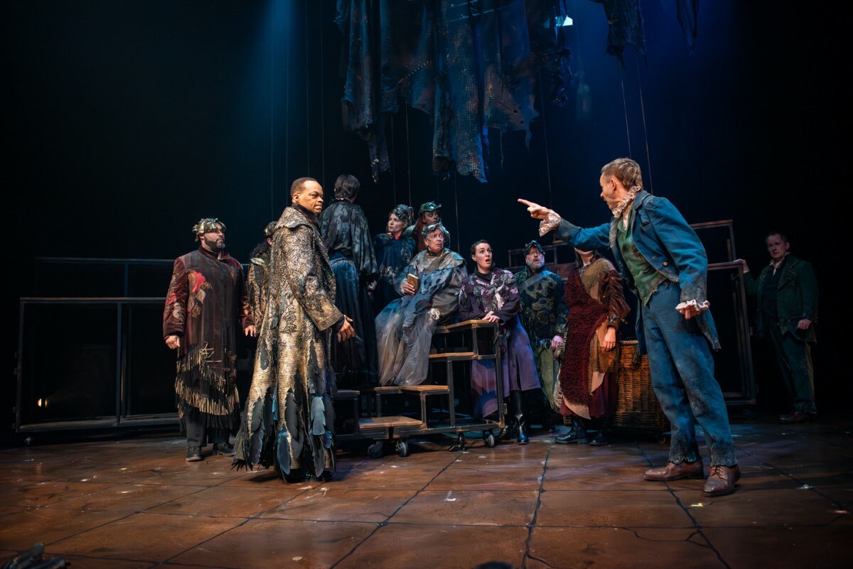 Company in the Neptune/Mirvish production of Tom Stoppard’s play Rosencrantz and Guildenstern Are Dead (Photo: @stoometzphoto)