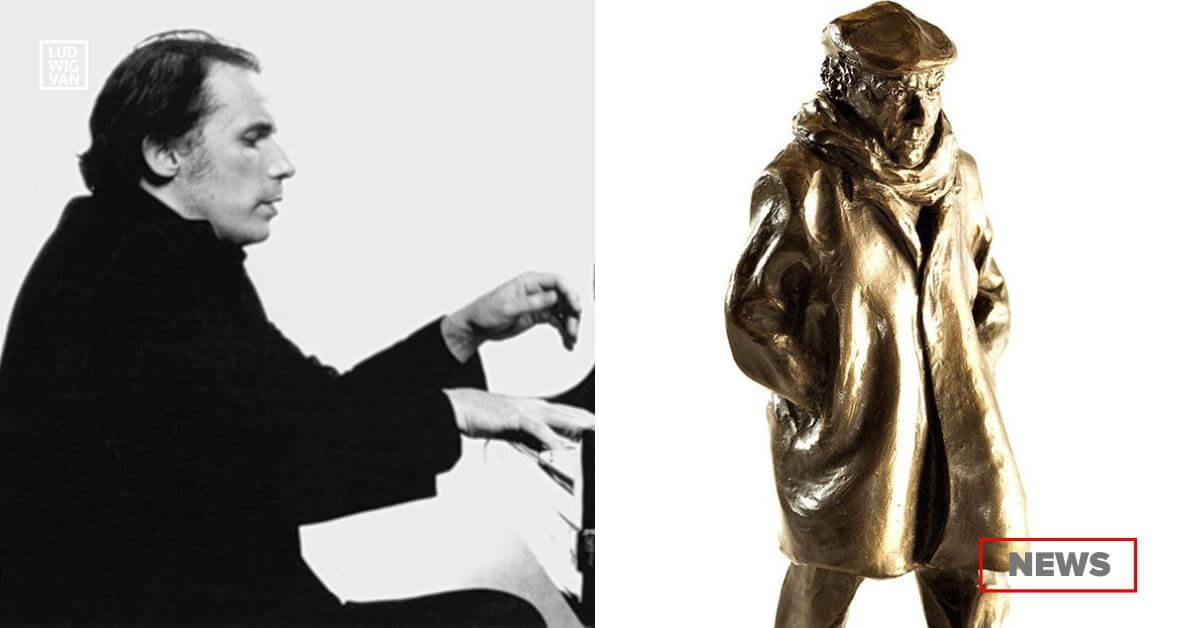 L: Pianist Glenn Gould (Photo: Don Hunstein / Glenn Gould Foundation / Public domain); R: The Glenn Gould Prize (Photo courtesy of the Glenn Gould Foundation)