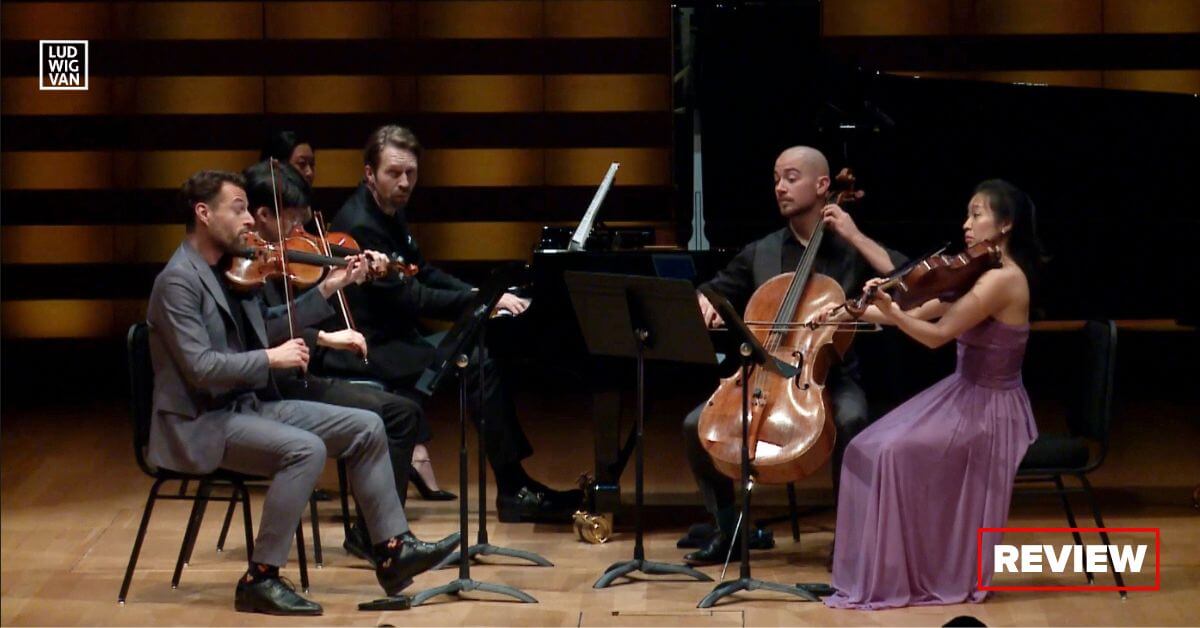 Pianist Leif One Andsnes and the Dover Quartet perform at Toronto’s Koerner Hall (Photo/still courtesy of the RCM)