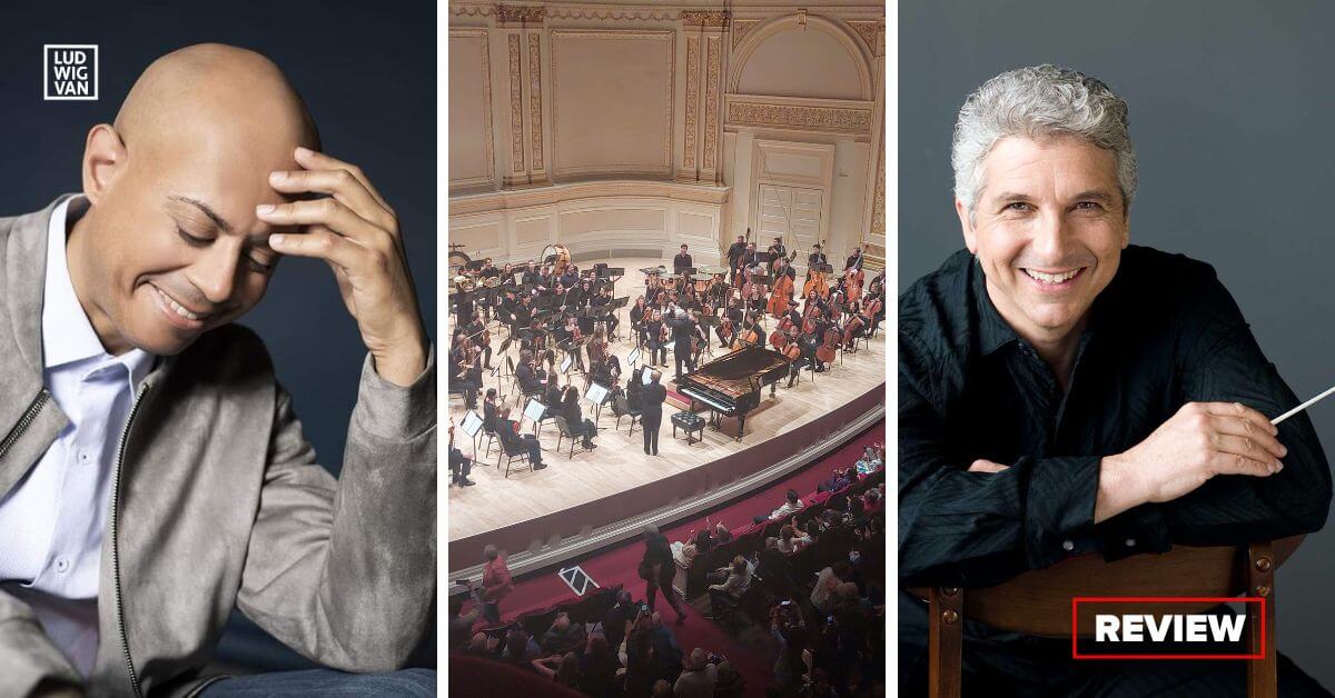 L-R: Pianist Stewart Goodyear (Photo courtesy of the artist); The RCO at Carnegie Hall (Photo: Anya Wassenberg); conductor Peter Oundjian (Photo courtesy of the artist)