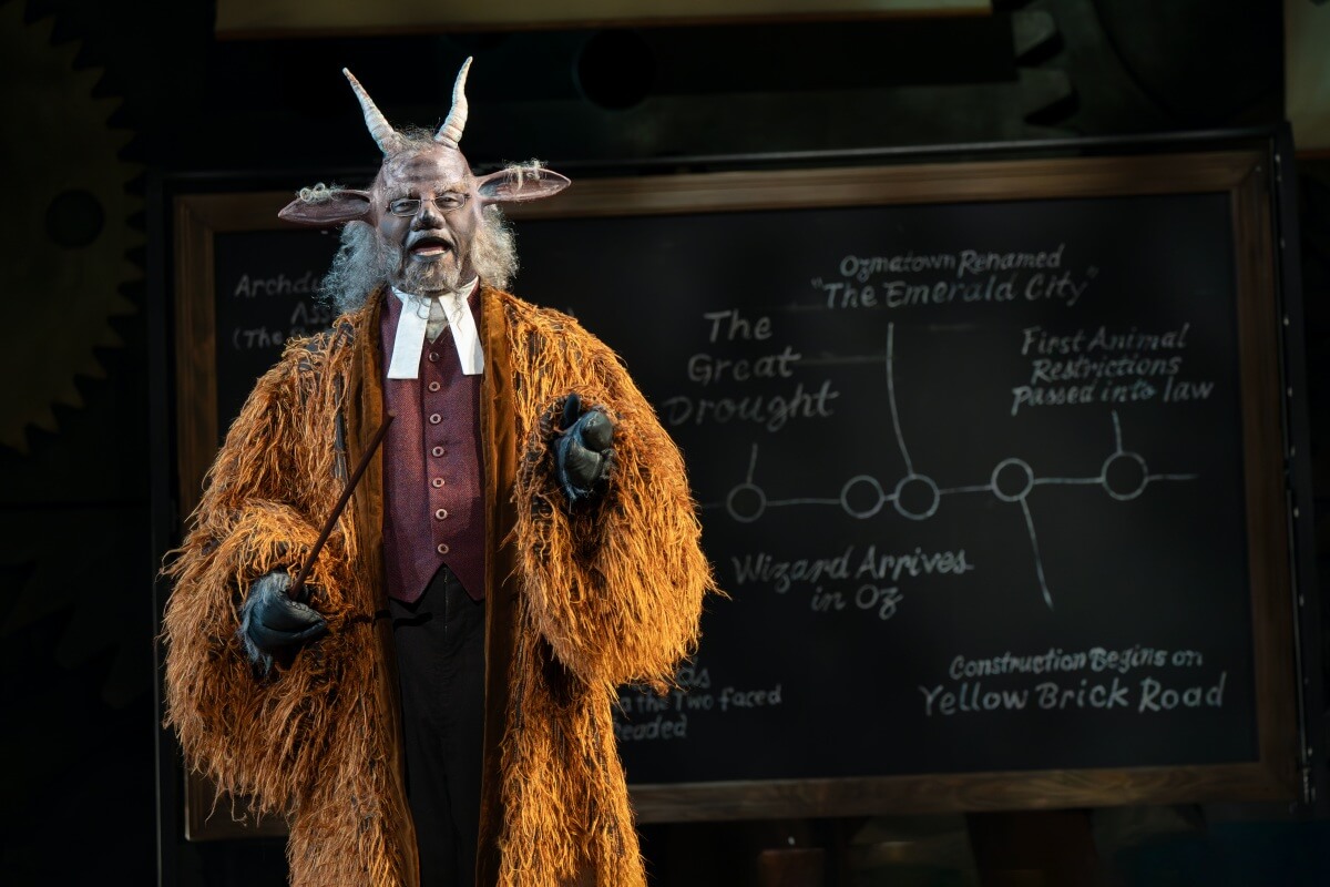 Kingsley Leggs as Doctor Dillamond in the National Tour of WICKED (Photo: Joan Marcus 2024)