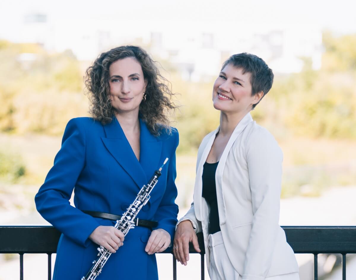 The Fierbois Duo: Caitlin Broms-Jacobs, oboe & Madeline Hildebrand, piano (Photo courtesy of the artists)