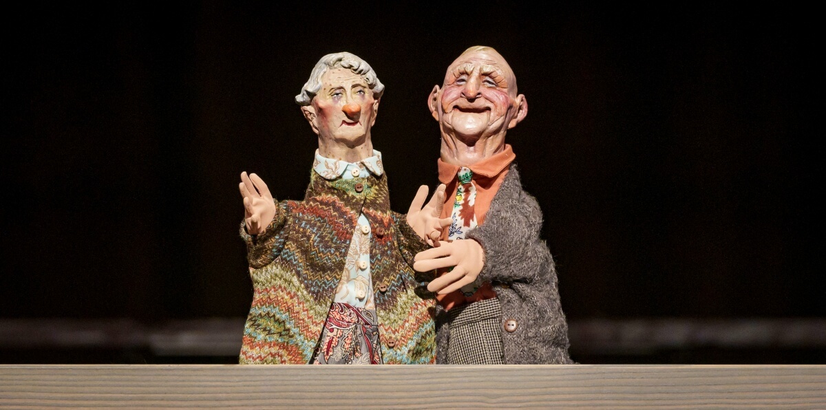 Margaret Pinch and Joe Pickle in Ronnie Burkett’s Wonderful Joe (Photo: Ian Jackson)