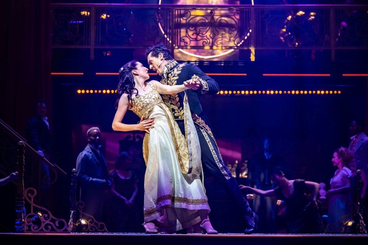 Hailey Gillis and George Krissa in Natasha, Pierre & the Great Comet of 1812 (Photo: Dahlia Katz)