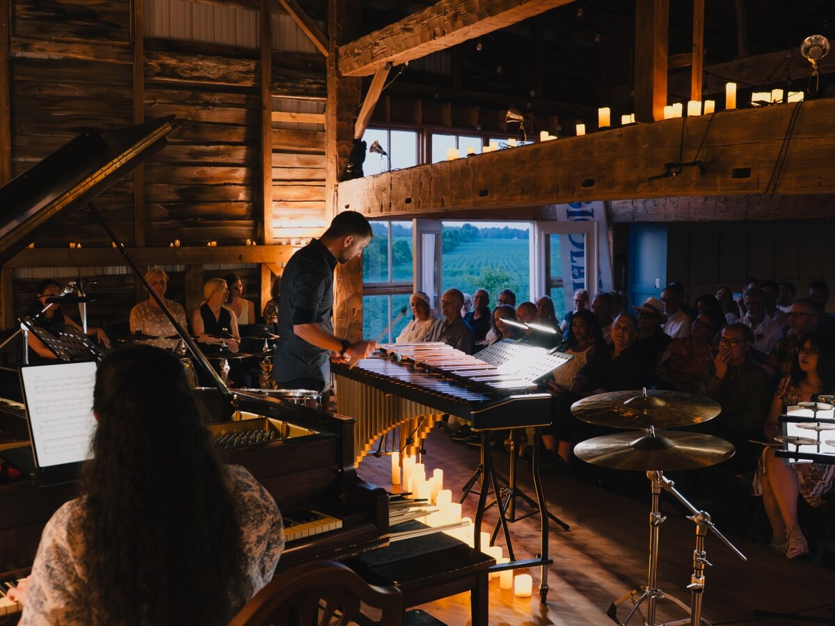 The SHHH!! Ensemble perform the Starry Night Candlelight Concert at the BIGLAKE Festival 2025 (Photo: Stelth Ng of Triple Pointe Media)