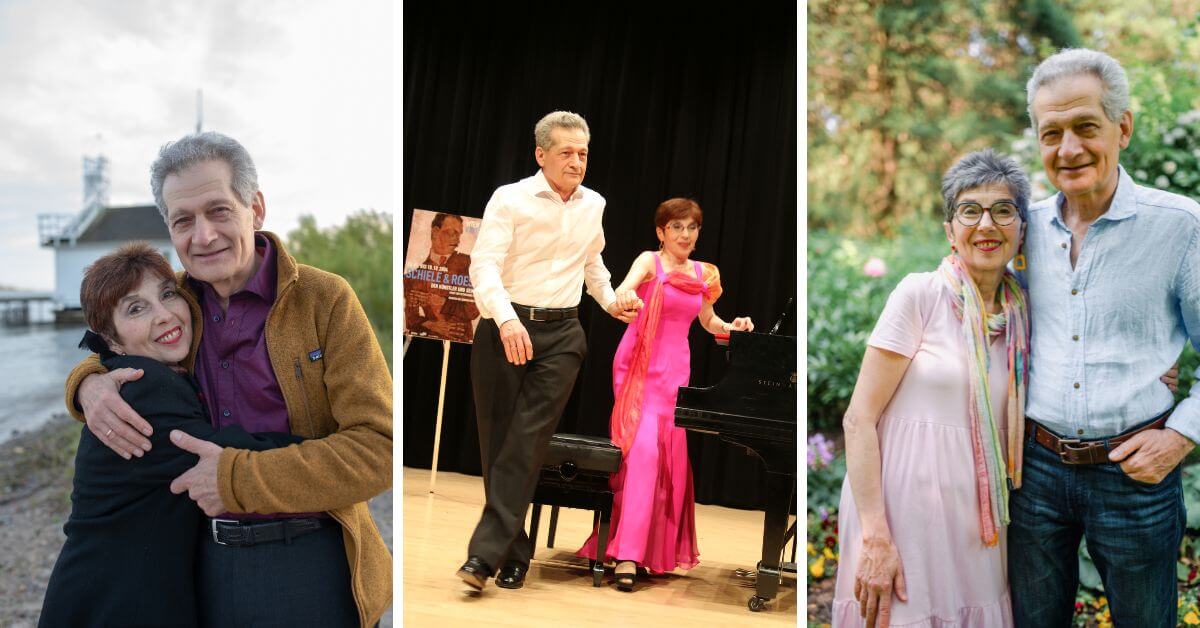 Off Centre Music Salon Founders And Co-Artistic Directors Boris Zarankin & Inna Perkis (Photos on the left & right by Claire Sibonny; middle courtesy of the artists)