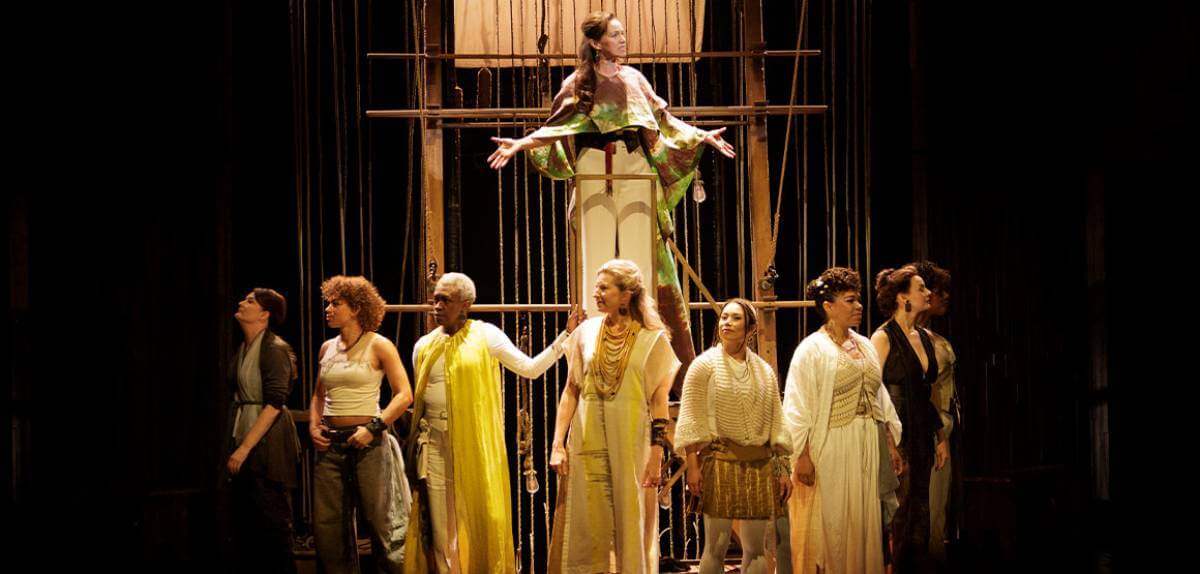 Members of the company in Ransacking Troy (Photo: David Hou)