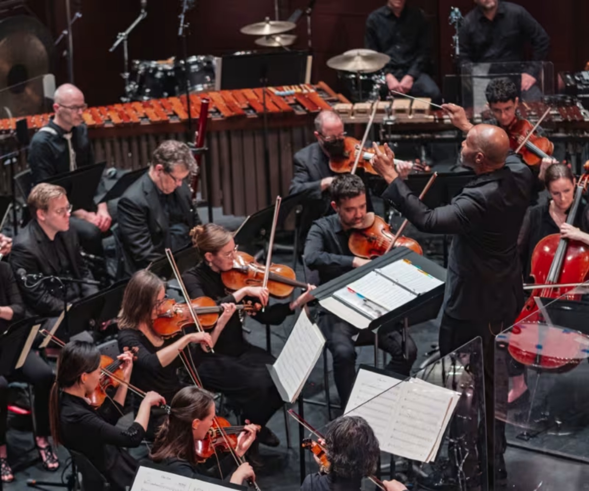 Conductor and Co-Host Daniel Bartholomew-Poyser with the Toronto SYmphony Orchestra