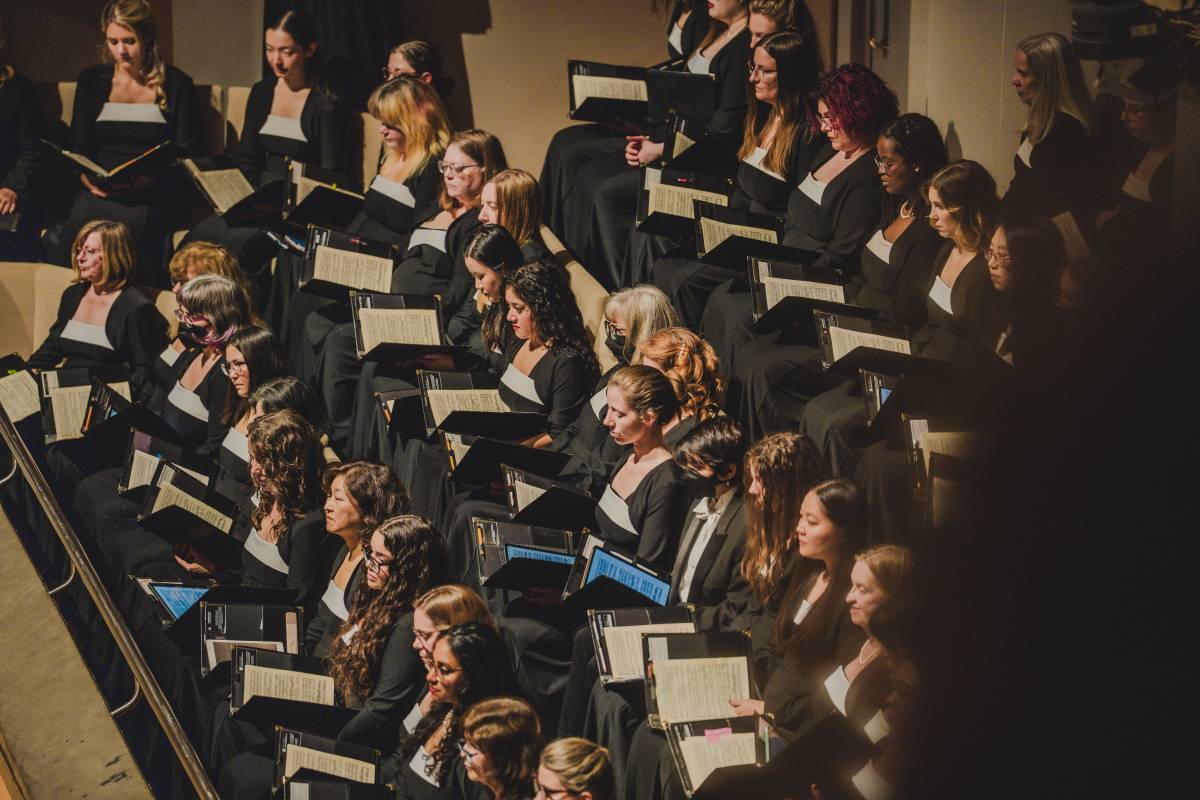 The Toronto Mendelssohn Choir at Roy Thomson Hall (Photo: Alan Cabral, courtesy of the TSO)