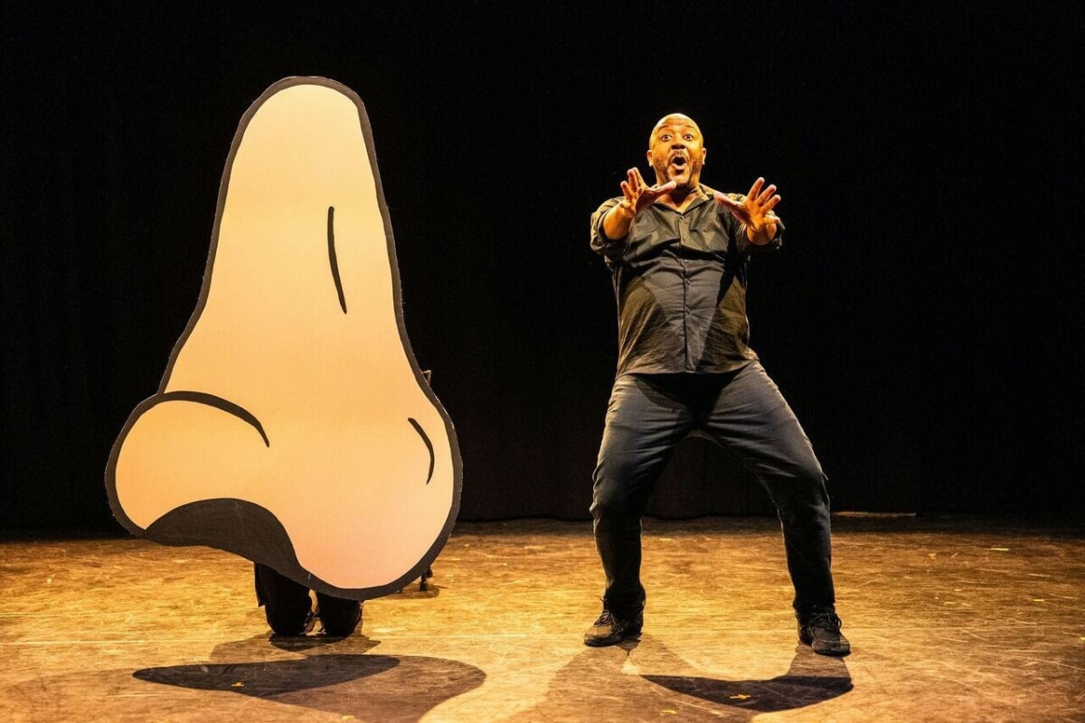 Baritone Jorell Williams in the opera short No Nose Knows (Photo: Dahlia Katz)