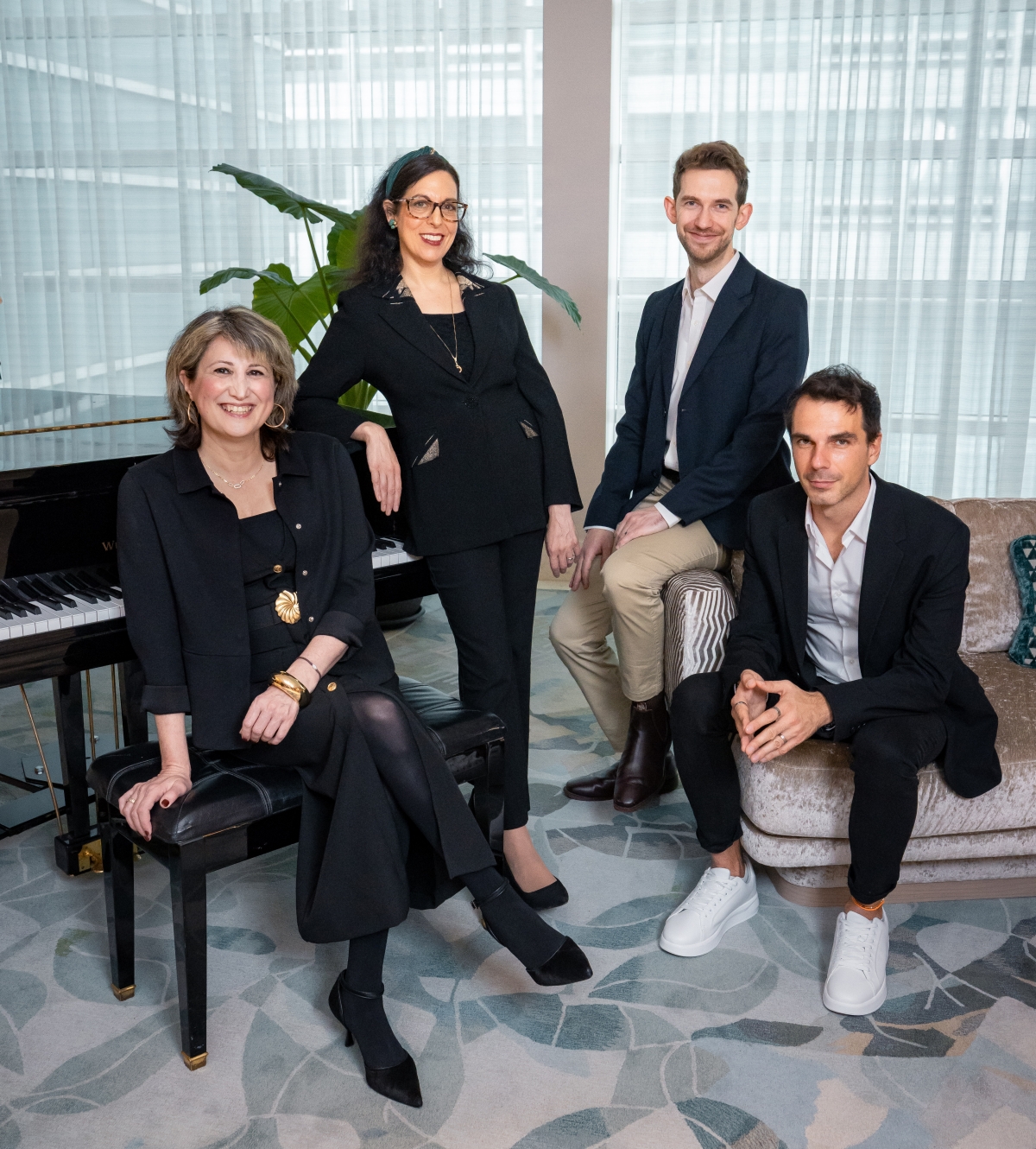 The four Laureates at the AMP Announcement (L-R): Hana Ajiashvili, Dalit Hadass Warshaw, Nicholas Denton Protsack, Adrian Mocanu (Photo: Danylo Bobyk Photography & Video)