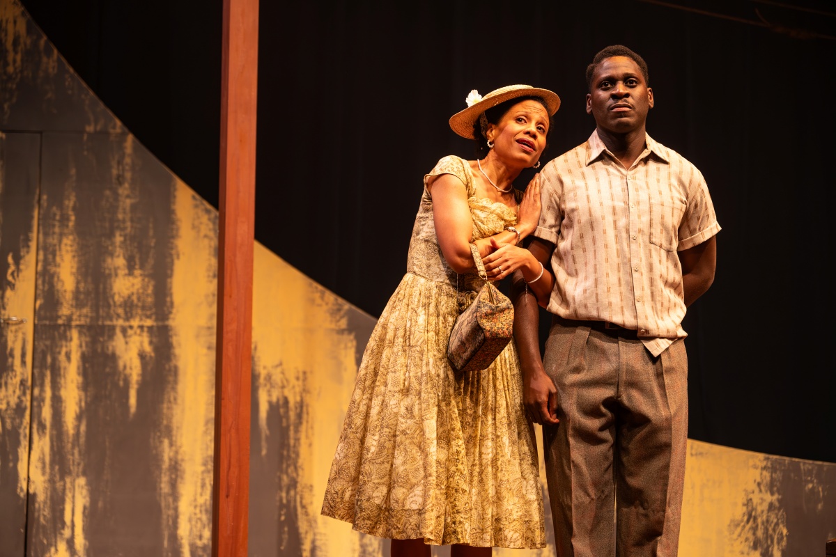 Nehassaiu deGannes (Janine) and Tony Ofori (Lyle) in Kanika Ambrose’s Moonlight Schooner (Photo: Dahlia Katz)