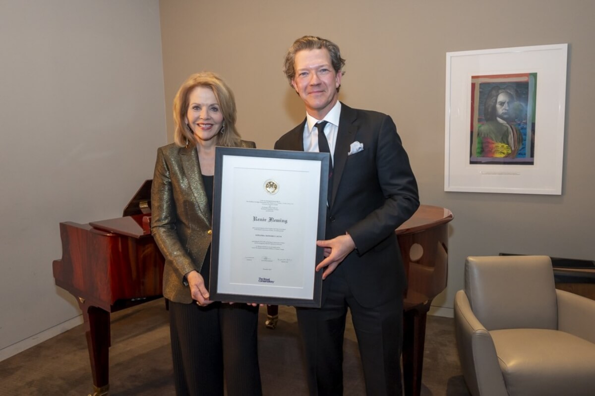 Renée Fleming and Alexander Brose, the Michael & Sonja Koerner President & CEO of The Royal Conservatory of Music (Photo: Lisa Sakulensky Photography)