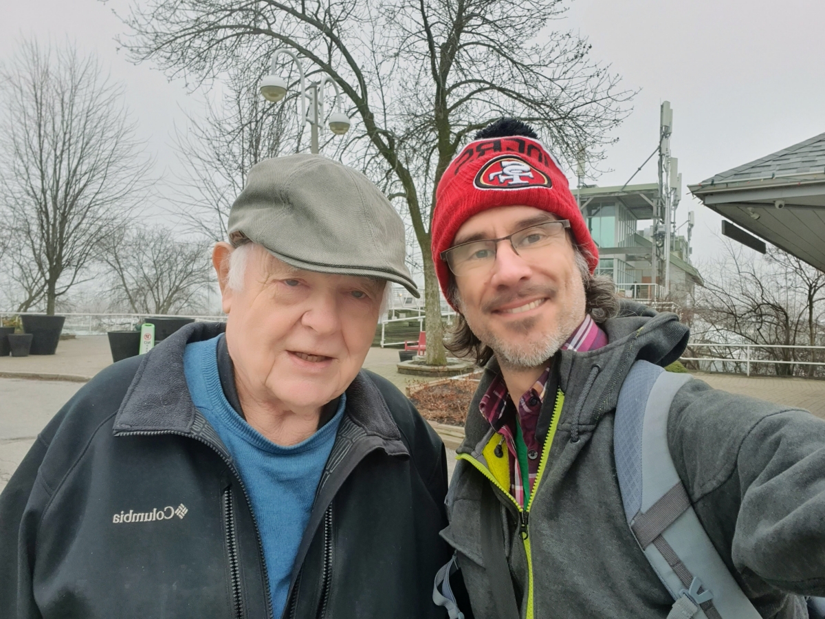 Author Ian R. White and editor Tim Gentle (Photo courtesy of Tim Gentle)
