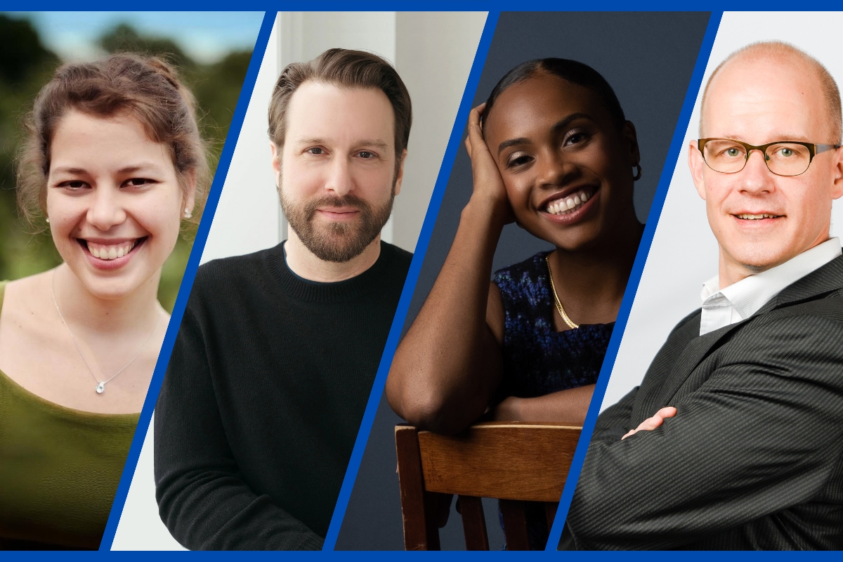 L-R: Vocalists Helen Becqué, Jesse Blumberg,Jonelle Sills, and pianist Steven Philcox (Photo courtesy of the Canadian Art Song Project)
