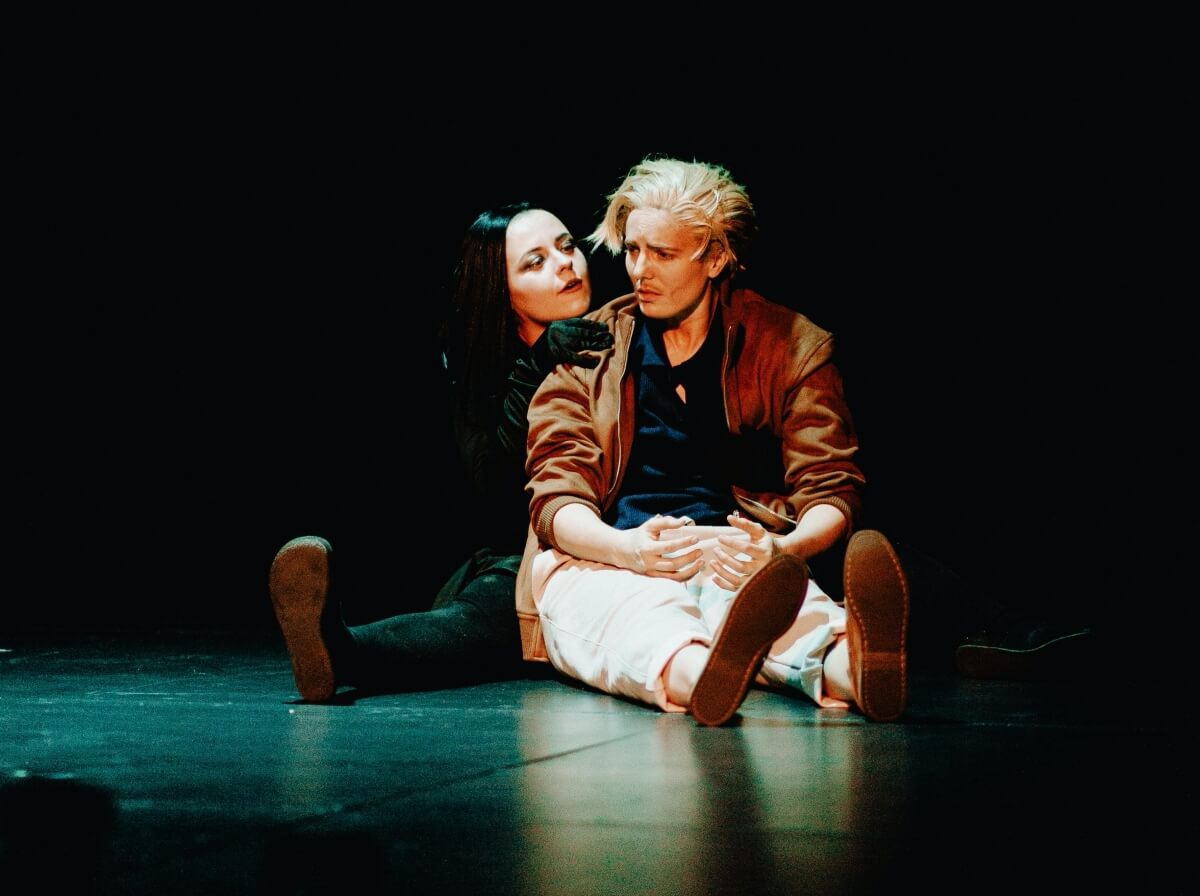 Lauren Gillis and Alaine Hutton in Lester Trips (Theatre)’s Public Consumption, presented by Factory Theatre (Photo: Eden Graham) 