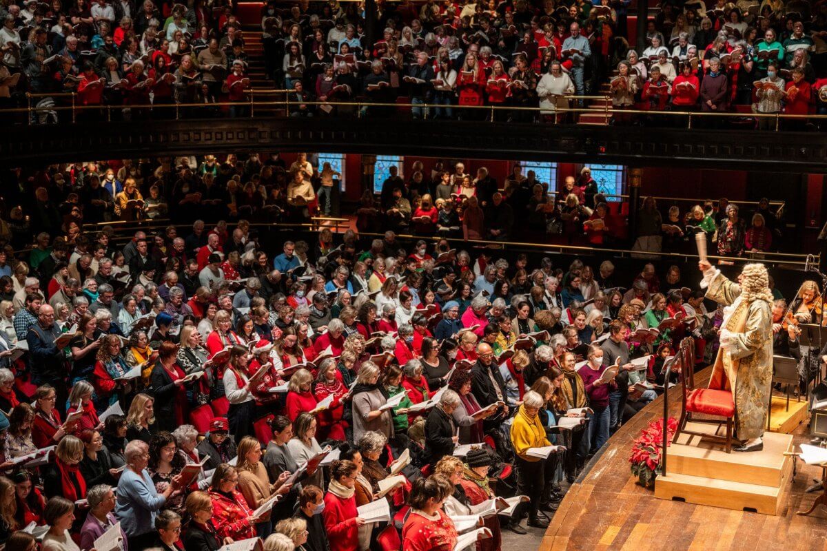 Tafelmusik Messiah singalong photo by Dahlia Katz