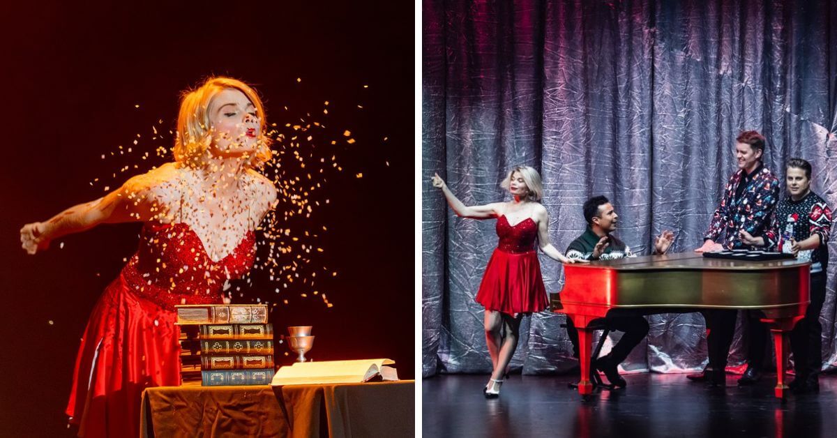 L: Liberty Larsen; R: The Champions of Magic (Photo courtesy of the artists)