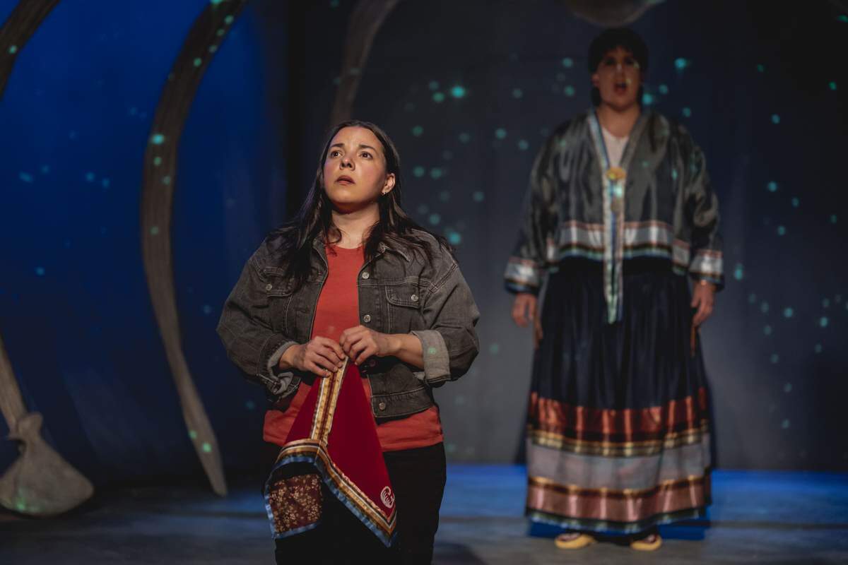 Lisa Nasson (Brooke) and Nicole Joy-Fraser (Emily) in Tarragon Theatre’s Mischief (Photo: Jae Yang)