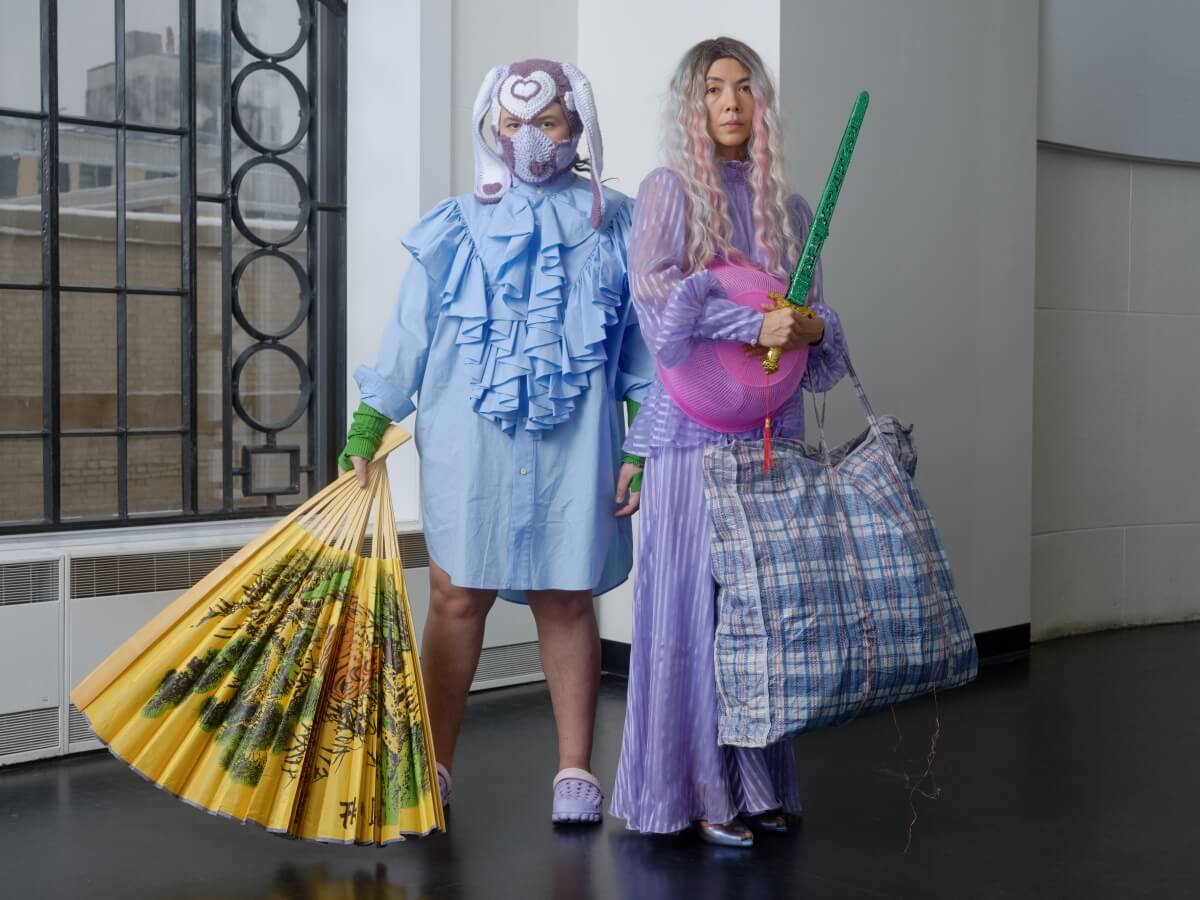 Make Banana Cry: Performers Fran Chudnoff, Cynthia Koppe, costumes + styling by Andrew Tay, Stephen Thompson, Dominique Pétrin, and performers (Photo: Richmond Lam)