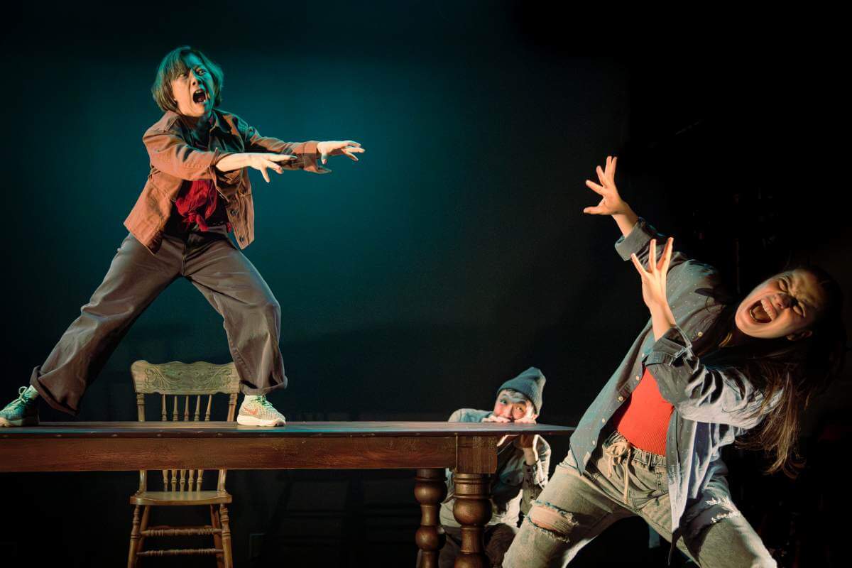 The cast of Theatre Smith-Gilmour/Crow’s Theatre’s Pu Songling: Strange Tales (Photo: Johnny Hockin)