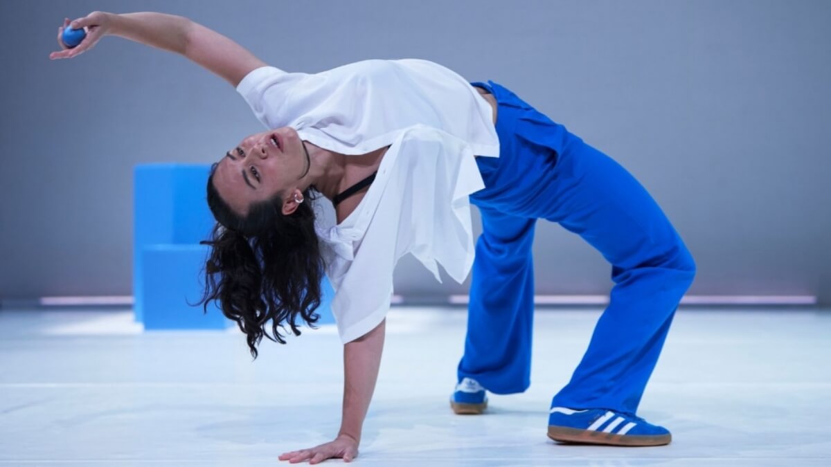 Dancer/choreographer Amrita Hepi in Rinse(Photo: Zan Wimberley)