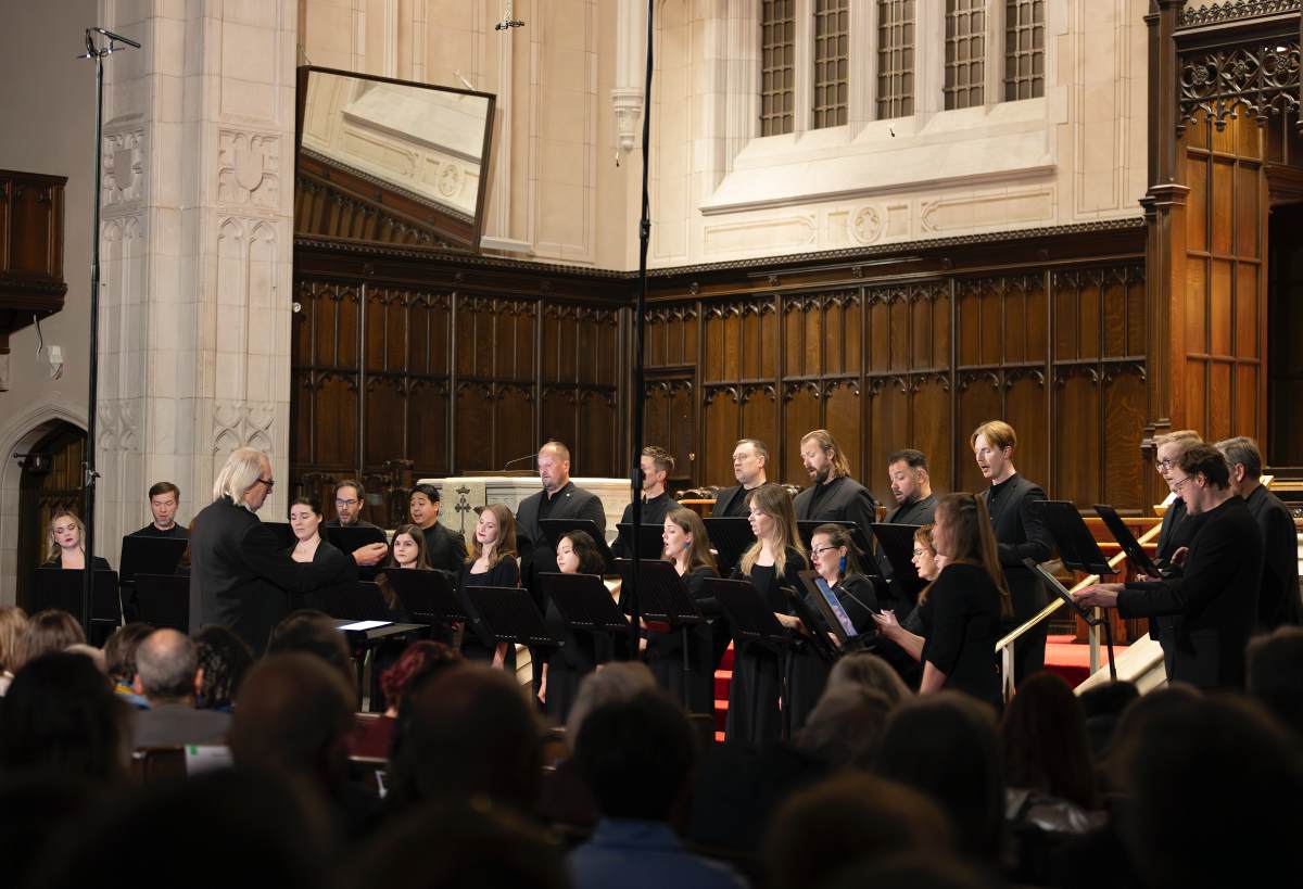 Soundstreams Presents the Estonian Philharmonic Chamber Choir: Arvo Pärt at 90, February 14, 2026 (Photo: Cylla von Tiedemann)