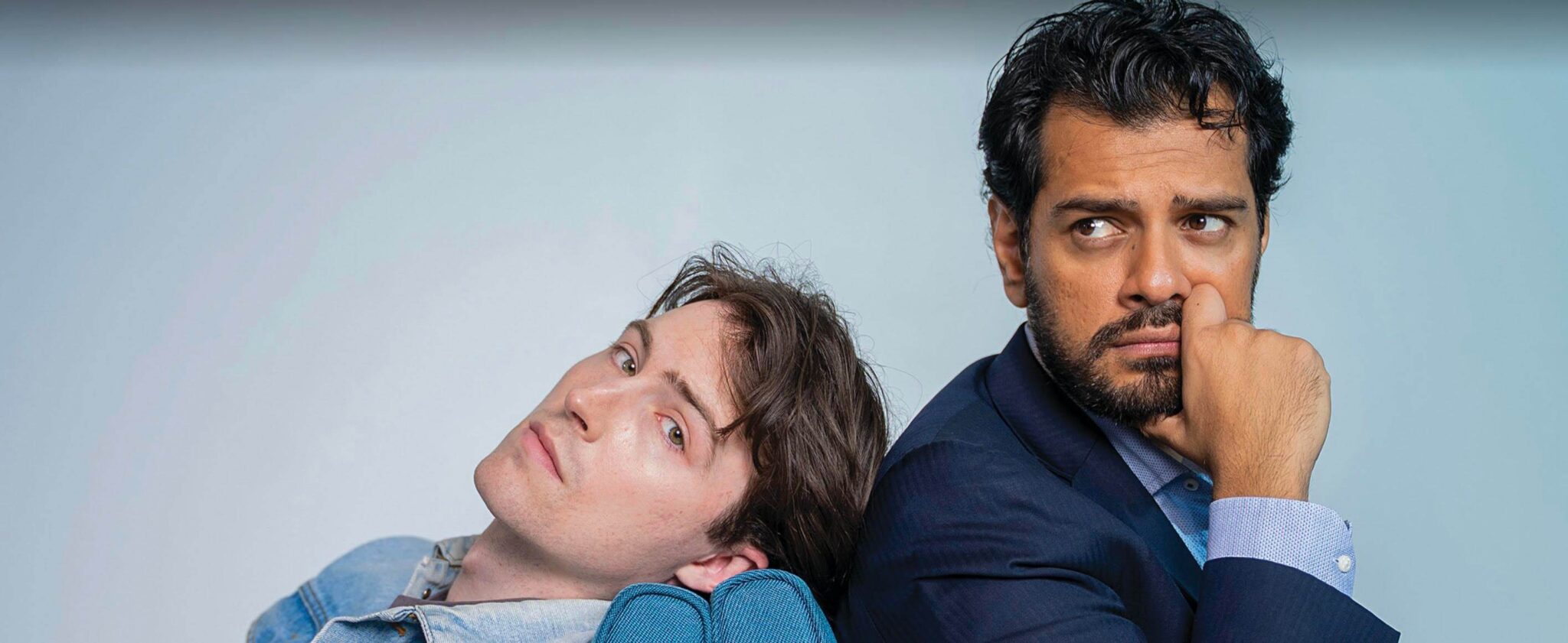 Actors Thom Nyhuus (L) and Fuad Ahmed (R) in the play The Surrogate (Photo courtesy of Crow’s Theatre)