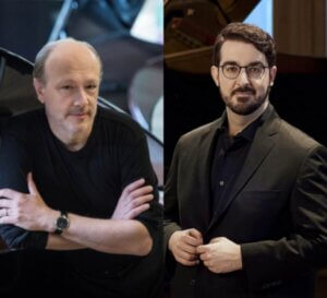 Pianists Marc-André Hamelin with Charles Richard-Hamelin