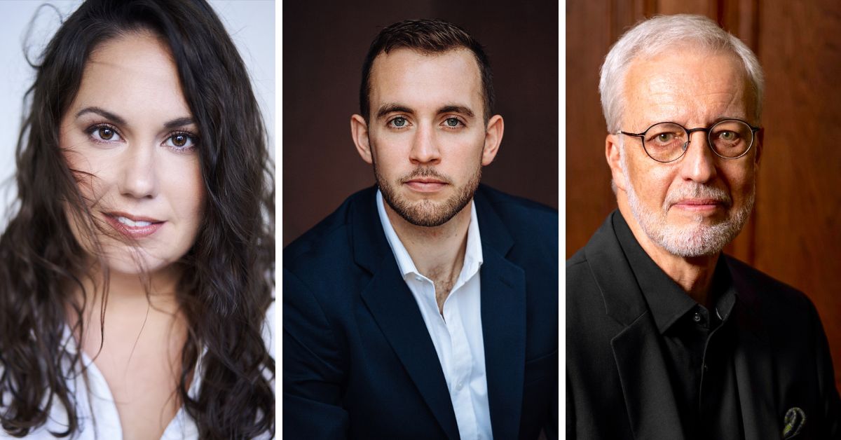 L-R:  Soprano Myriam Leblanc; Tenor James Reese; Conductor Ivars Taurins (Photos courtesy of the artists)