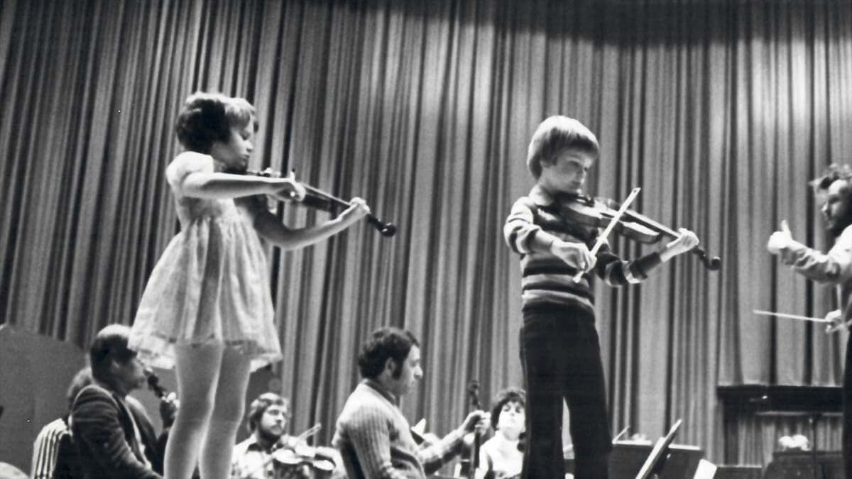 Lara and Scott St. John in a still from the film Dear Lara, by Lara St. John (Photo courtesy of Lara St. John)