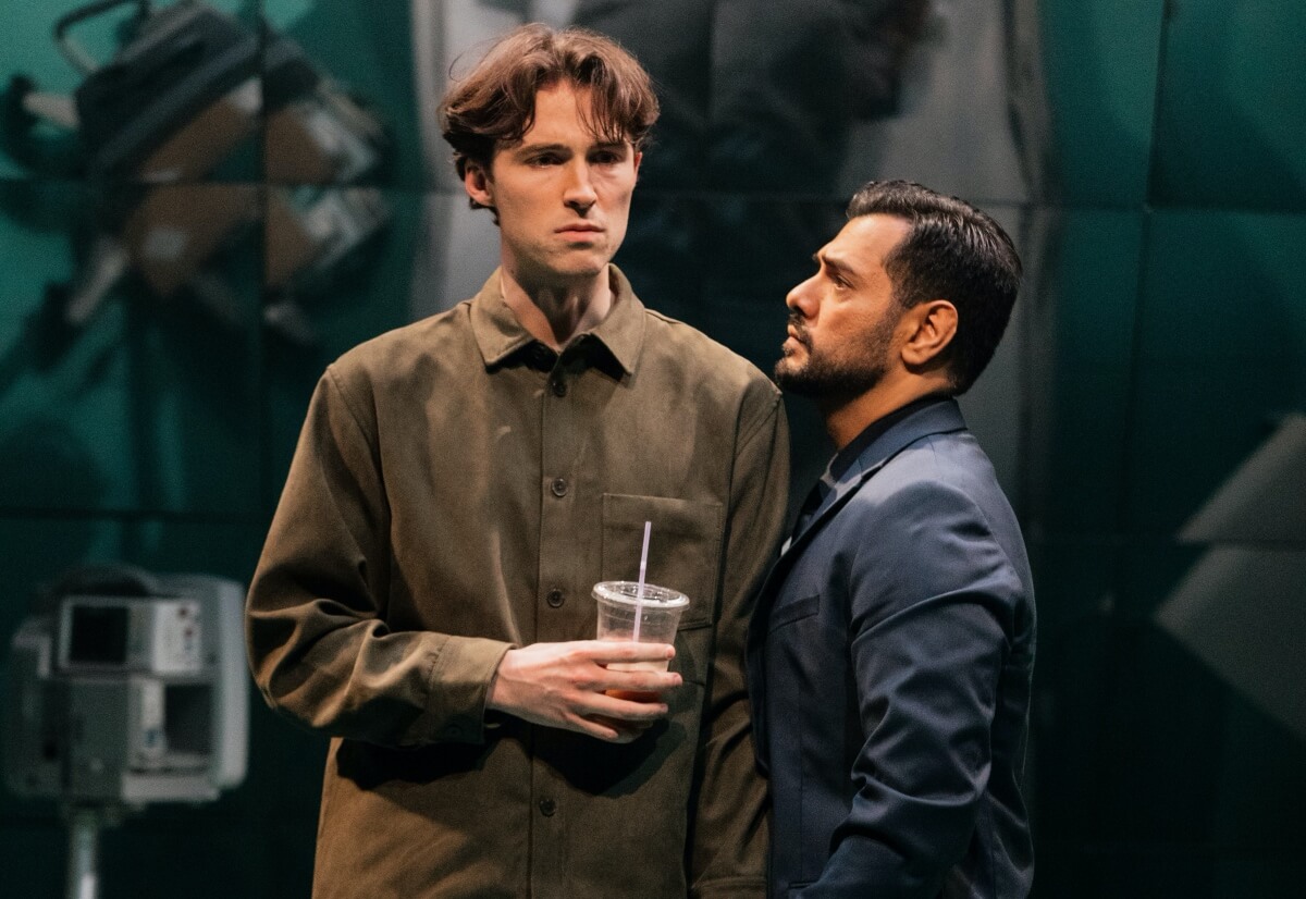 Thom Nyhuus and Fuad Ahmed in The Surrogate by playwright Mohsin Zaidi at Crows Theatre (Photo: Kendra Epik Photography)