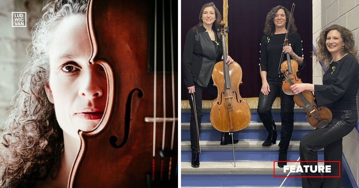 Left: Violist Caitlin Boyle (Photo courtesy of the artist); Right: (L-R): Cellist Dobrochna Zubek; violinist Melissa Schaak; violinist Beth Schneider-Gould (Photo courtesy of the artists)
