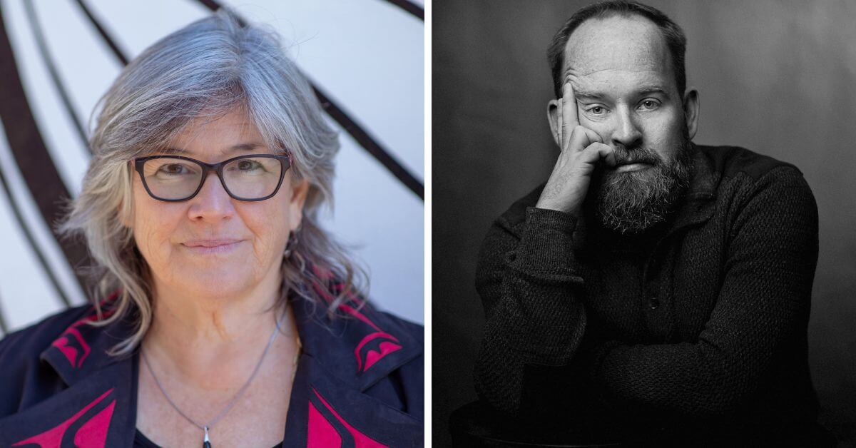 L: Director Yvette Nolan; R: playwright Matthew MacKenzie (Photo courtesy of the artists)